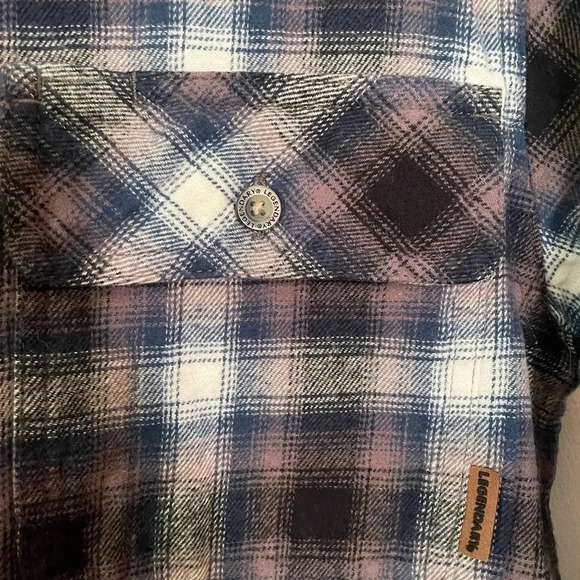 Legendary White Tails Flannel Long Sleeve Button Down Shirt Mens Small Plaid EUC - Picture 5 of 9